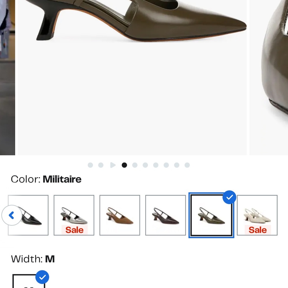 New Never wornVince Olive Slingback Heels